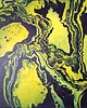 obrazy CZARNO-ŻÓŁTY Duży obraz do salonu Akryl na płótnie 80x80 cm 1