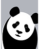 obrazy i plakaty do pokoju dziecięcego Plakat Panda fioletowa 1