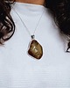 wisiory Unikatowy wisior z bursztynu bałtyckiego i srebra - Zawieszka bursztynowya 4