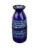 wazony Kobaltowy ceramiczny wazon Strehla Keramik, Niemcy lata 60. 5