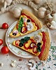 zabawki - inne Szydełkowy kawałek pizzy z szynką i dodatkami 6