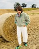 bluza bez kaptura damska Bluza z futerka z kolorową plisą 3