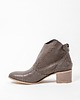 botki damskie BOTKI KWOBOJKI NA 5 CM KLOCKU - SKÓRA NATURALNA - MODEL 483 - KOLOR SZARY 3