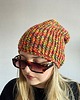 czapki damskie Kolorowa mała czapka beanie z wełną i alpaką 1