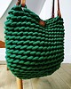 torby na ramię Torba na ramię " Boho Weave Bag" kolor leśny, torba szoperka z podszewką 6