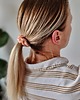 gumki do włosów Gumka jedwabna, scrunchie, brzoskwiniowa rosa MINI 4