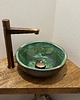 umywalki Umywalka zielona, umywalka nablatowa, umywalka ceramiczna, okragła 1