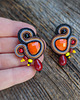 kolczyki soutache Autumn Garden - etniczne kolczyki soutache 2