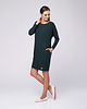 sukienki midi damskie Sukienka dzianinowa Ika Look 708 zielona 3