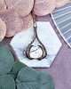 wisiory Miedziany wisiorek wire wrapping z opalem dendrytowym #523 1