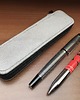 piórniki Etui na pióra  na dwie sztuki  N2popielblyskwelur 3