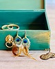 pojemniki na biżuterię Kufer boho na biżuterię, mandala, prezent, złote dodatki, zieleń 3