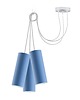 lampy do pokoju dziecka Szara lampa wisząca tuby do salonu w stylu skandynawskim VIZELA T3 3
