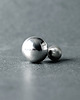 pierścionki srebrne Duży pierścionek otwarty z srebrnymi kulkami 20 mm i 12 mm 4