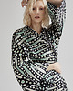 sukienki mini damskie Kimono miętowo-czarne Wildness Glow 1