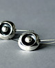kolczyki wire wrapping Długie kolczyki srebrne z kulką 6