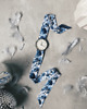 zegarki damskie Zegarek damski wiązany - Floral touch - Tarcza Srebrna 3