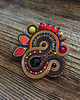 broszki Autumn Garden- broszka soutache 2