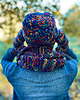 czapki damskie Czapka MERINO 50% EXPLORER "Pokojowe granaty" 4