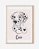 grafiki i ilustracje Pies  Line Art - Plakat personalizowany 6