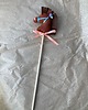 zabawki - inne Hobby Horse mini Konik na patyku ciemnobrązowy hand-made 2