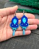 kolczyki soutache Kolczyki sutasz turkusowo chabrowe wiosenne kolorowe lekkie Elisa 1