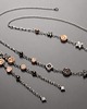 kolczyki srebrne Kolczyki srebrne -Rose gold flower 4