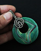 wisiory Ina - duży wisior wire-wrapping z agatem 2