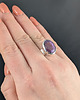 pierścionki srebrne Pierścionek Sułtański  z ametystem 3