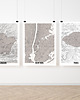 plakaty New York NY mapa plakat  50x70 cm / A3 / A4 4