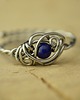 pierścionki - różne Pierścionek regulowany lapis lazuli wire wrapping 3