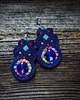 kolczyki soutache Granatowe kolczyki soutache 1