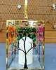 świeczniki i świece Lampion szklany ręcznie malowany Cztery pory roku 2