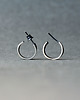 kolczyki wire wrapping Srebrne kolczyki wkrętki kółeczka oksydowane 2