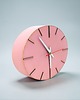 zegary Zegar ścienny drewniany cichy różowy minimalistyczny elipsa 4
