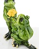 figurki i rzeźby Dekoracja - para zielonych żabek 11x11x4,5 cm RANE z kwiatami PROPOSTA 4