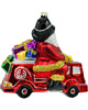 ozdoby choinkowe Bombka choinkowa: Mikołaj w wozie strażackim 1