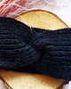 opaski do włosów Wełniana opaska handmade z alpaki i merino, miękka, ciepła, czarna 4