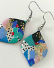 kolczyki z masy plastycznej Kolorowe Abstrakcyjne Kolczyki 1