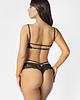 majtki damskie Ozdobne stringi Black Rose 1