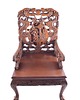 fotele Para chińskich rzeźbionych foteli w smoki styl Qing IIpoł XX w 107x65x55 cm 3