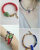 chokery Naszyjnik choker HATHOR  lunula, turkus, lapis lazuli, jaspis obrazkowy 7