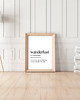 plakaty PLAKAT DEFINICJA wanderlust dla podróznika 1