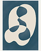 plakaty Zestaw trzech plakatów blue abstract 2