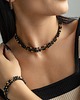 bransoletki ceramiczne Potrójna bransoletka Black&Gold 3