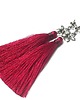 kolczyki wire wrapping Boho - flower /szkarłat/  - kolczyki 5