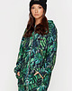 bluza z kapturem damska Bluza Green Monstera Zip 1