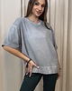 t-shirt damskie Bawełniany T-shirt Grigio 3