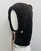 czapki damskie Balaclava kominiarka kaptur czapka 100% alpaka ręczna robota antracyt 5