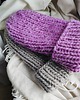 czapki damskie Wełniana czapka na drutach WOOLLY liliowa 6